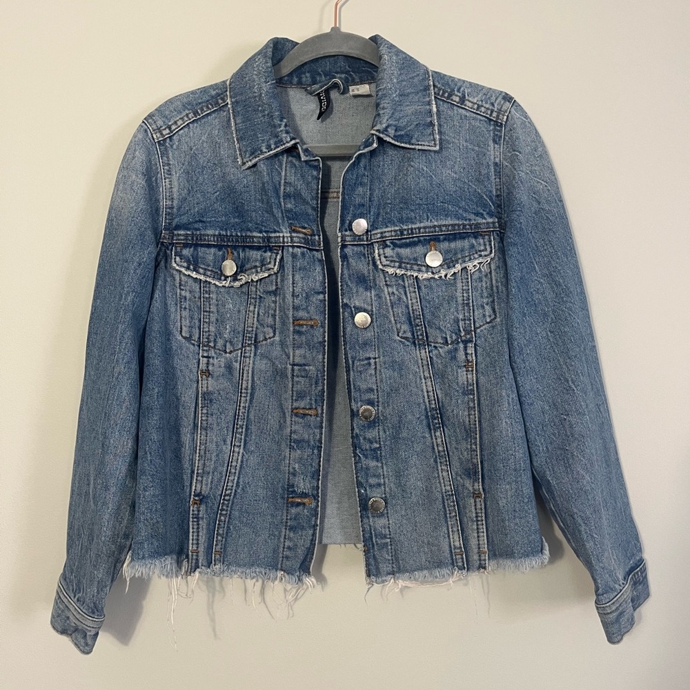 H&M Divided Distressed Denim Jacket